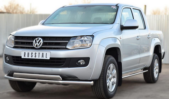 Пороги труба с листом Russtal для Volkswagen Amarok - ОбвесКарРу VIN: VAKO-001564. 