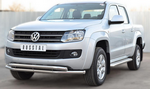 Пороги труба с листом Russtal для Volkswagen Amarok