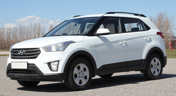 Рейлинги на крышу Hyundai Creta (2016-н.в.) - ОбвесКарРу VIN: 0264-02. 