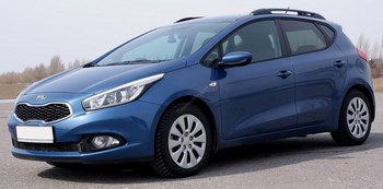 Рейлинги на крышу Kia Cee"d (2012-н.в.) - ОбвесКарРу VIN: 0233-02. 