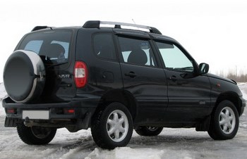 Рейлинги на крышу Chevrolet Niva (2002-2015) - ОбвесКарРу VIN: 0211-М-11. 