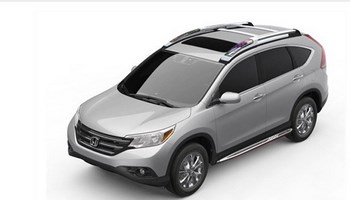 Рейлинги с подсветкой на крышу Honda CR-V (2012-2015) - ОбвесКарРу VIN: CNT16-12CRV-006B. 