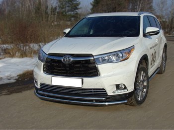 Решетка радиатора для Toyota Highlander 16 мм - ОбвесКарРу VIN: TOYHIGHL14-04. 