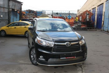 Решетка радиатора для Toyota Highlander (12 мм) - ОбвесКарРу VIN: TOYHIGHL14-05. 