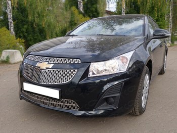 Решетка радиатора нижняя (лист) для Chevrolet Cruze - ОбвесКарРу VIN: CHEVCRUZE14-02. 