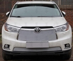 Решетка радиатора ProtectGrille Premium верхняя для Toyota Highlander (2013-2016 Хром