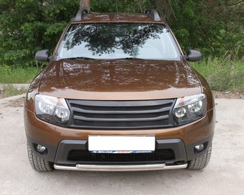 Решетка радиатора с черной сеткой для Renault Duster - ОбвесКарРу VIN: RRRD-016750. 