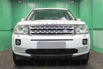 Решётка радиатора для Land Rover Freelander 2 (2012-н.в. Черная) - ОбвесКарРу VIN: LRFREE12.black. 