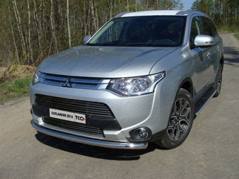 Решётка радиатора нижняя для Mitsubishi Outlander 12 мм - ОбвесКарРу VIN: MITOUT14-04. 