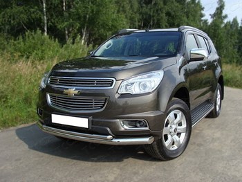 Решётка радиатора нижняя для Chevrolet TrailBlazer (12 мм) - ОбвесКарРу VIN: CHEVTRBL13-09. 