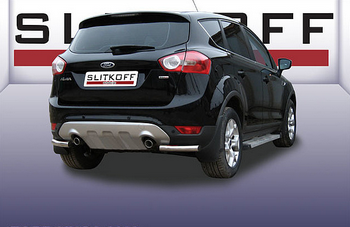 Уголки d57 SLITKOFF для Ford Kuga - ОбвесКарРу VIN: FKG013. 