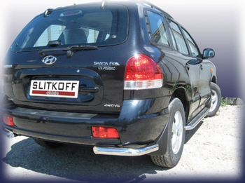 Уголки d57 SLITKOFF для Hyundai Santa Fe Classic - ОбвесКарРу VIN: HSFT015. 