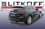 Уголки d57 SLITKOFF для Infiniti FX35