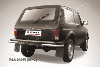 Уголки d57 SLITKOFF для Lada 21213 5D - ОбвесКарРу VIN: Niv012. 