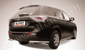 Уголки d57 SLITKOFF для Mitsubishi Outlander - ОбвесКарРу VIN: MОUT14-012. 