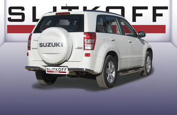 Уголки d57 SLITKOFF для Suzuki Grand Vitara 5D - ОбвесКарРу VIN: SGV05014. 