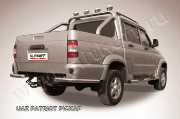 Уголки d57 SLITKOFF для UAZ Patriot Pickup - ОбвесКарРу VIN: UPpic009. 