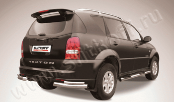 Уголки d76-d42 двойные SLITKOFF для SsangYong Rexton - ОбвесКарРу VIN: SSR011. 