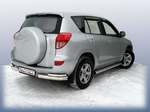 Уголки d76-d42 двойные SLITKOFF для Toyota RAV4