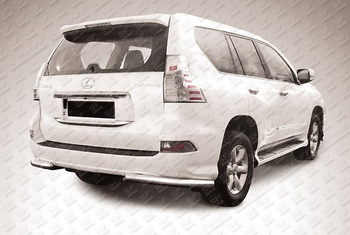 Уголки d76 SLITKOFF для Lexus GX460 - ОбвесКарРу VIN: LGX13-012. 