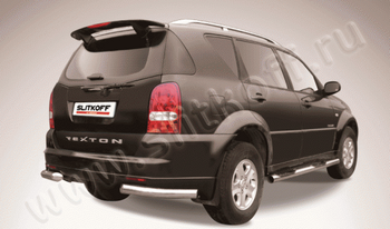 Уголки d76 SLITKOFF для SsangYong Rexton - ОбвесКарРу VIN: SSR012. 