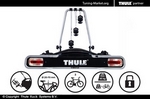 Велобагажник с замком Thule EuroRide 943 на фаркоп (на 3 велосипеда)