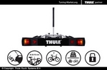 Велобагажник с замком Thule RideOn 9502 на фаркоп (на 2 велосипеда)