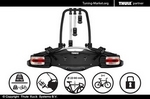 Велобагажник с замком Thule VeloCompact 927 на фаркоп (на 3-4 велосипеда)