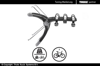 Велобагажник Thule RaceWay 992 на заднюю дверь (на 3 велосипеда) - ОбвесКарРу VIN: TH992. 