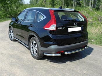 Задняя защита бампера для Honda CR-V (уголки d60,3 мм) - ОбвесКарРу VIN: HONCRV13-17. 