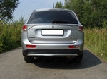 Задняя защита бампера для Mitsubishi Outlander (центральная d60,3 мм)