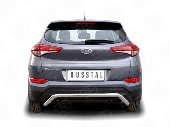 Задняя защита для Hyundai Tucson (2015-н.в.) - ОбвесКарРу VIN: HTZ-002240. 