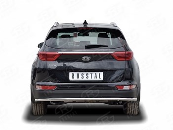 Задняя защита для Kia Sportage (2016-н.в.) - ОбвесКарРу VIN: KSZ-002293. 