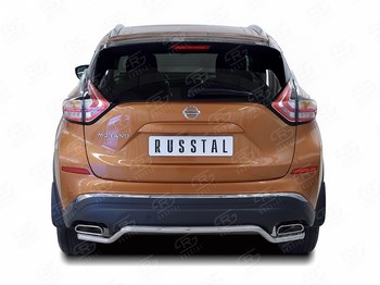 Задняя защита для Nissan Murano (2016-н.в.) - ОбвесКарРу VIN: NMUZ-002410. 