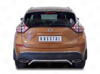 Задняя защита для Nissan Murano (2016-н.в.) - ОбвесКарРу VIN: NMUZ-002411. 