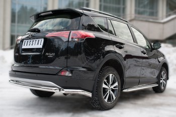 Задняя защита для Toyota RAV4 (2015-н.в.) - ОбвесКарРу VIN: TR4Z-002203. 