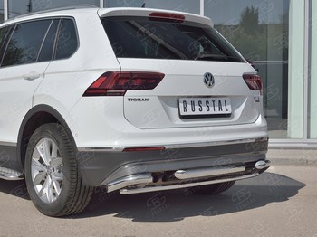 Задняя защита для Volkswagen Tiguan - ОбвесКарРу VIN: VGZ-002723. 