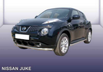 Защита переднего бампера d57 SLITKOFF для Nissan Juke 4WD