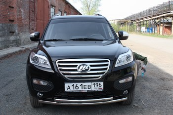 Защита передняя двойная D 50,8/50,8 для Lifan X60 (2011-н.в.) - ОбвесКарРу VIN: X60-12.02. 