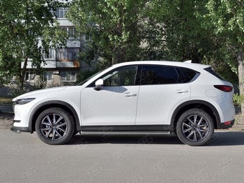 Защита порогов Russtal для Mazda CX-5 - ОбвесКарРу VIN: M5T-0027981. 