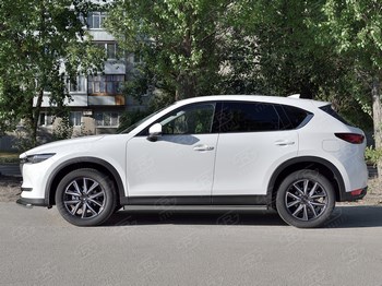 Защита порогов Russtal для Mazda CX-5 - ОбвесКарРу VIN: M5T-0027982. 