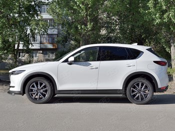 Защита порогов Russtal для Mazda CX-5 - ОбвесКарРу VIN: M5T-0027983. 