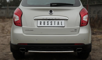 Защита заднего бампера D42 (дуга) RUSSTAL для Ssang Yong Actyon - ОбвесКарРу VIN: SYAZ-001979. 