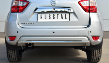 Защита заднего бампера D42 (дуга) RUSSTAL для Nissan Terrano - ОбвесКарРу VIN: NTRZ-001796. 