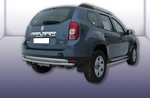 Защита заднего бампера d42 SLITKOFF для Renault Duster