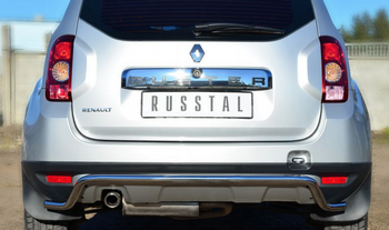 Защита заднего бампера D42 волна RUSSTAL для Renault Duster - ОбвесКарРу VIN: RD4Z-001543. 