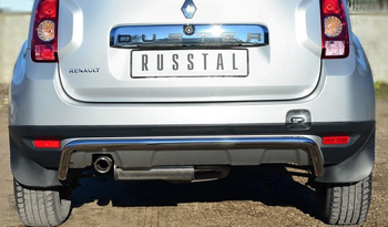 Защита заднего бампера D42 волна короткая RUSSTAL для Renault Duster - ОбвесКарРу VIN: RD4Z-001544. 