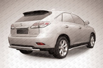 Защита заднего бампера d57-d57 двойная SLITKOFF для Lexus RX270