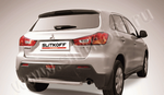 Защита заднего бампера d57 короткая SLITKOFF для Mitsubishi ASX