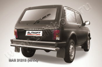 Защита заднего бампера d57 SLITKOFF для Lada 21213 - ОбвесКарРу VIN: Niv009. 